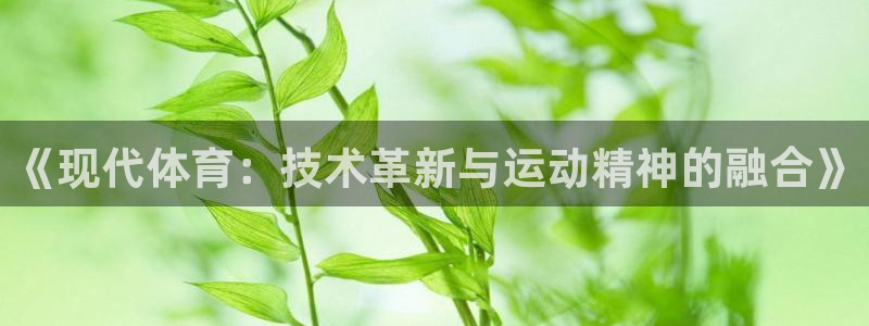 678体育app：《现代体育：技术革新与运动精神的融合》