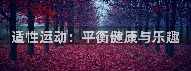 678体育知识：适性运动：平衡健康与乐趣